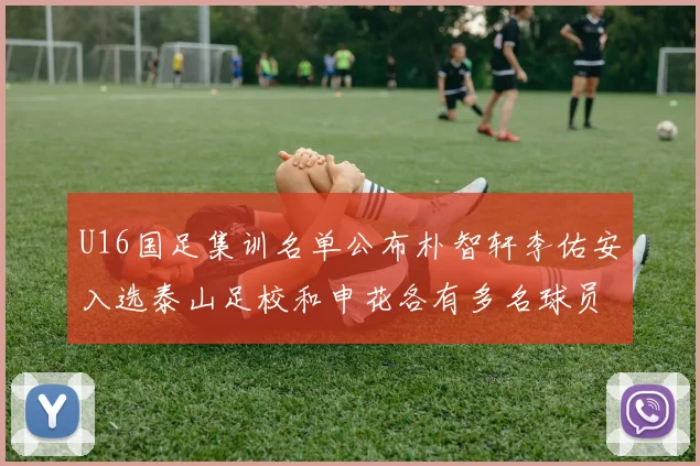U16国足集训名单公布朴智轩李佑安入选泰山足校和申花各有多名球员参与